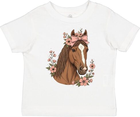 تي شيرت لطيف للفتيات الصغيرات من Inktastic Horse in Kuwait