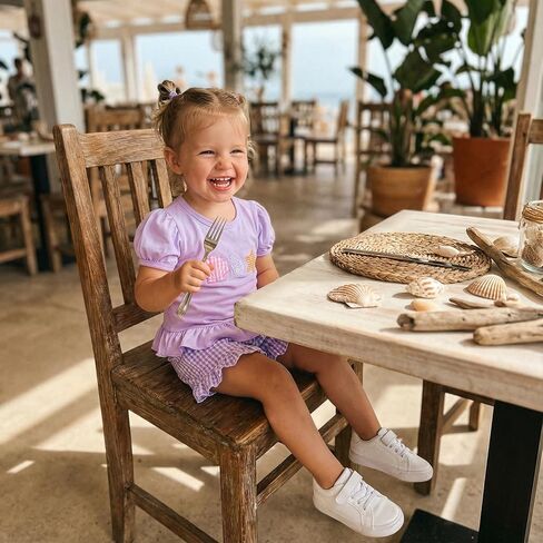 Lamuusaa Baby Girl Clothes Bubble Sleeve Embroidery T-shirt Tops Ruffle Stripe Shorts 2Pcs Toddler Girl Summer Outfit in Saudi Arabia