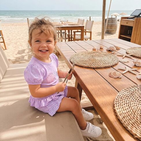 Lamuusaa Baby Girl Clothes Bubble Sleeve Embroidery T-shirt Tops Ruffle Stripe Shorts 2Pcs Toddler Girl Summer Outfit in Saudi Arabia