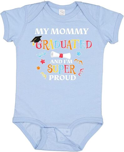inktastic My Mommy Graduated and I'm Super Proud Baby Bodysuit in Saudi Arabia