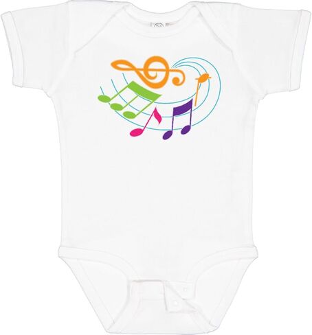 inktastic Music Notes Musical Gift Baby Bodysuit in Saudi Arabia