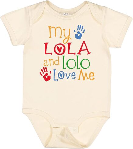 inktastic My Lola and Lolo Love Me Grandchild Baby Bodysuit in Kuwait