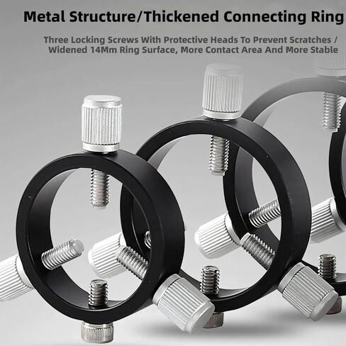 Quick Install Guiding Rings for Astrophotography 3 Point Precisions Design Metal Construction Multiple Models Astrophotography Guide Rings in Saudi Arabia
