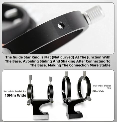 Quick Install Guiding Rings for Astrophotography 3 Point Precisions Design Metal Construction Multiple Models Astrophotography Guide Rings in Saudi Arabia