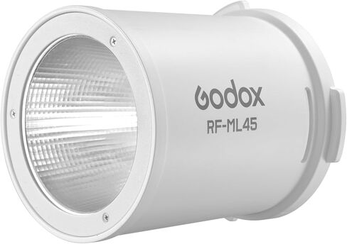 Godox 45° Lens Reflector for ML100Bi ML100R LED Lights, Bayonet Mount Modifier, Silver Interior for Focused Bright Output, Portrait & Product Photography (RFML45) in Kuwait