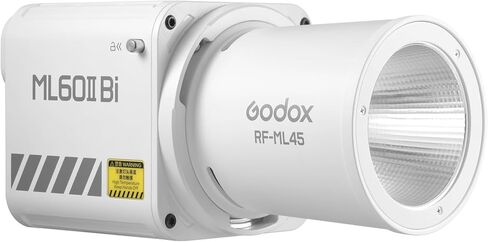 Godox 45° Lens Reflector for ML100Bi ML100R LED Lights, Bayonet Mount Modifier, Silver Interior for Focused Bright Output, Portrait & Product Photography (RFML45) in Kuwait