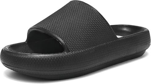 Haifago Cloud Slide Sandals for Women Comfort Recovery Pillow Sandal, Lightweight House Bathroom Shower Slippers Adjustable Double Buckle Platform Slide in Saudi Arabia