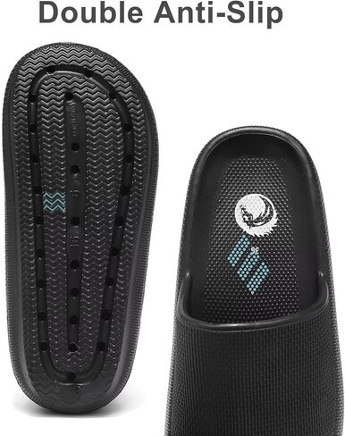 Haifago Cloud Slide Sandals for Women Comfort Recovery Pillow Sandal, Lightweight House Bathroom Shower Slippers Adjustable Double Buckle Platform Slide in Saudi Arabia