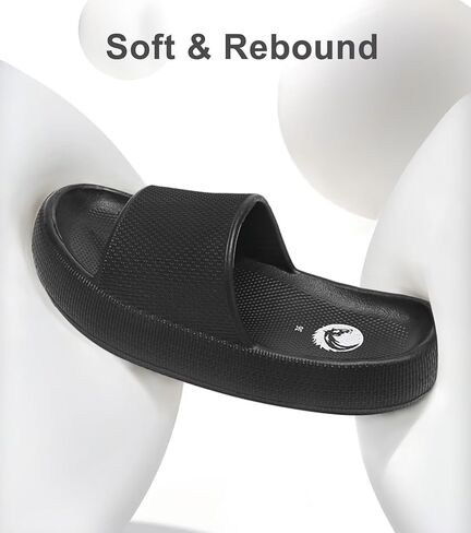 Haifago Cloud Slide Sandals for Women Comfort Recovery Pillow Sandal, Lightweight House Bathroom Shower Slippers Adjustable Double Buckle Platform Slide in Saudi Arabia