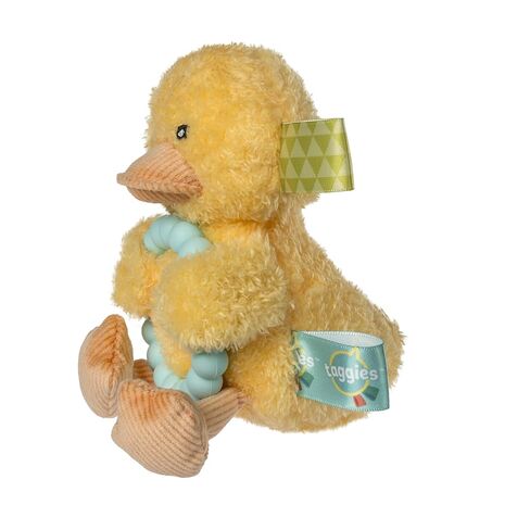 Taggies Soft Baby Rattle with Soothing Teether Ring and Sensory Tags, 6-Inches, Yellow Dunkin Duck in Kuwait