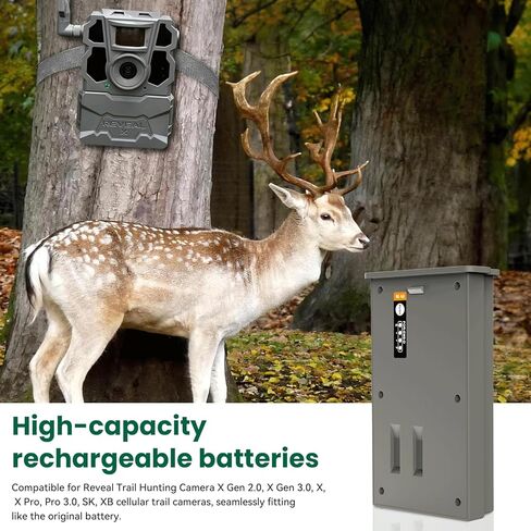 2 Pack 7000mAh Reveal Battery Pack Reveal Hunting Camera Lipo Lithium Solar Charge Battery, for Reveal Cellular Trail Camera Pro 3.0, X Pro, X Gen 3.0, X Ultra 3.0, X Gen 2.0, X, Pro 3.0, XB, SK in Kuwait