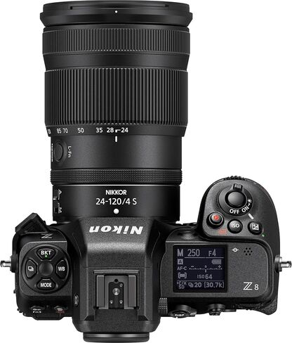 Nikon Z8 Mirrorless Camera Body 45.7MP Stacked Sensor 8K60p N RAW 4K120p Video Bundle with Replacement Battery + Charger + Cleaning Kit + Flexible Tripod + 64GB UHS-II Memory Card + Backpack + More in Kuwait