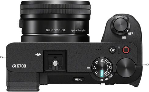 Sony a6700 Mirrorless Camera with 16-50mm Lens + 64GB Memory,Wireless Lavalier Microphones, 126 LED Light, Filters,Case, Tripod, and More (34pc Bundle) in Kuwait