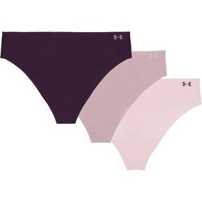 ملابس داخلية نسائية مطبوعة من Under Armour مكونة من 3 قطع، أرجواني داكن (585)/أسود، X-Large in Saudi Arabia