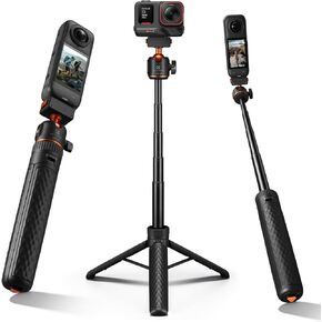 حامل ثلاثي مغناطيسي سريع الإصدار من K&F CONCEPT متوافق مع Insta360 X5/Ace Pro 2، حامل ثلاثي القوائم بفتحة 26 بوصة برأس كروي 360 درجة، عصا سيلفي بمقبض محمول، حامل تسجيل فيديو/ملحقات in Kuwait