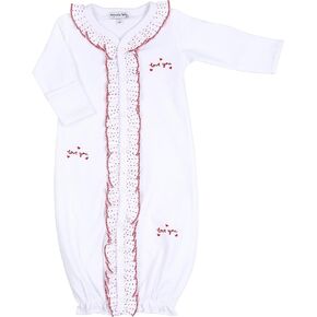 Magnolia Baby Baby Girl Love You Red Embroidered Ruffle Front Converter in Saudi Arabia