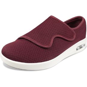 Women's Supportive Diabetic Walking Shoes – Wide Fit Sneakers with Air Cushion & Adjustable Straps for Swollen Feet Size 6.5-11.5 in Saudi Arabia