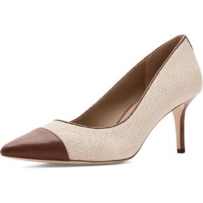 Lauren Ralph Lauren Lanette III Canvas & Leather Pumps in Saudi Arabia