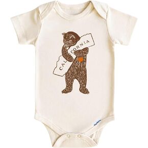 California Baby Onesie Boys Girls - California Bear Bodysuit - Bear Baby Clothes in Kuwait