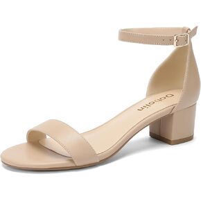 1.77 Inch Women's Heeled Sandals Low Block Womens Dress Shoes | Comfortable Short Chunky Heels Open Toe Ankle Strap Casual Pumps Shoes Wedding Bridesmaid Prom Party Office Daily in Saudi Arabia