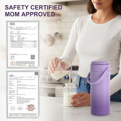 Portable Breast Milk Cooler with Touch Temperature Display, Milk Chiller with 2x9.5oz BPA-Free Bottles, 360° Cooling for 24 Hours & TSA Approved, Travel Breastmilk Storage for Work, Outdoor Moms in Kuwait