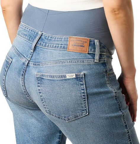 بنطلون جينز Levi Strauss Signature Gold للنساء للحوامل مريح وذو ساق مستقيمة in Kuwait