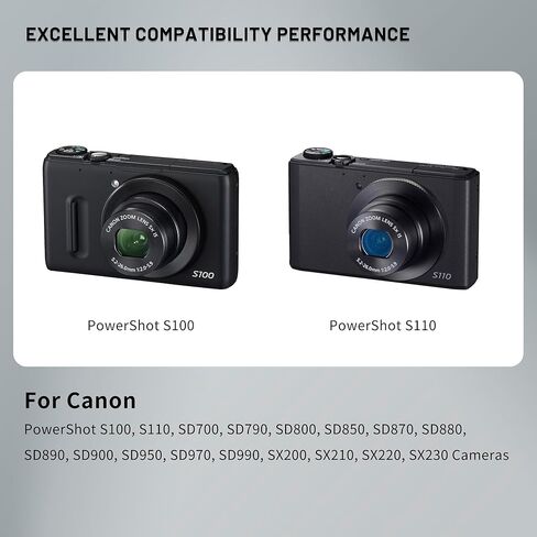 بطارية NB-5L مع شاحن Canon PowerShot S100، S110، SD700، SD790، SD800، SD850، SD870، SD880، SD900، SD950، SD970، SX200، SX210، SX220 in Kuwait