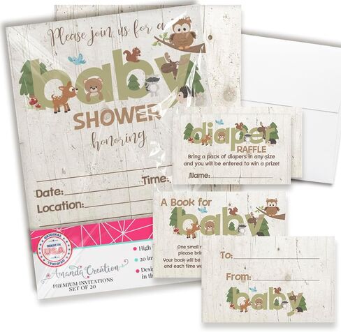 Baby Shower Invites Gender Neutral – Sea Turtle Baby Shower Invitation Bundle with Diaper Raffle Tickets, Book Request Cards & Envelopes. Set of 20 5X7 Complete Pack Under the Sea Kit Sets in Saudi Arabia