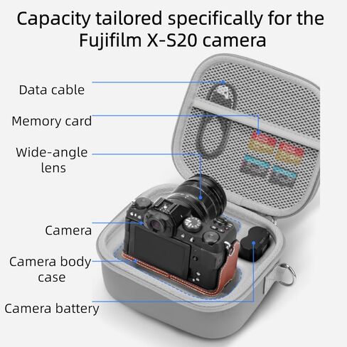 حقيبة تخزين صلبة لكاميرا Fujifilm XS20/XT5 مع حزام الكتف in Kuwait