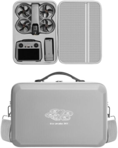 حقيبة حمل لـ DJI Avata 360، حافظة حماية ملحقات صلبة لـ DJI Avata 360 مع حزام كتف (أسود) in Kuwait