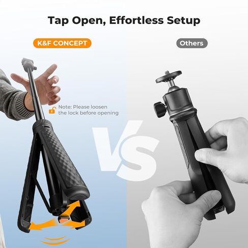 حامل ثلاثي مغناطيسي سريع الإصدار من K&F CONCEPT متوافق مع Insta360 X5/Ace Pro 2، حامل ثلاثي القوائم بفتحة 26 بوصة برأس كروي 360 درجة، عصا سيلفي بمقبض محمول، حامل تسجيل فيديو/ملحقات in Kuwait