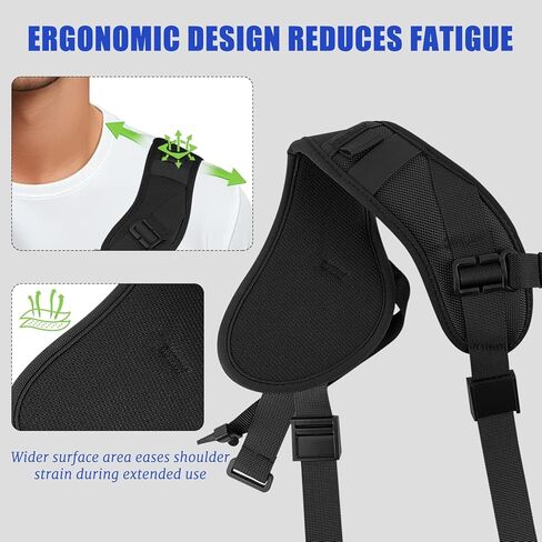 ZUFECY Quick-Draw Camera Sling Strap, Padded Shoulder Strap for Cameras with Quick Release, Secure & Adjustable Crossbody Strap for Travel, Sports and Photography in Kuwait