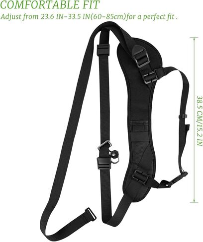 ZUFECY Quick-Draw Camera Sling Strap, Padded Shoulder Strap for Cameras with Quick Release, Secure & Adjustable Crossbody Strap for Travel, Sports and Photography in Kuwait