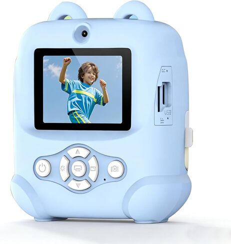 Dpofirs Kids Camera Instant Print, 48MP 1080P Kids Instant Cameras that Print Photos, Digital Camera with 1080P Videos, Mp3 (Blue) in Kuwait