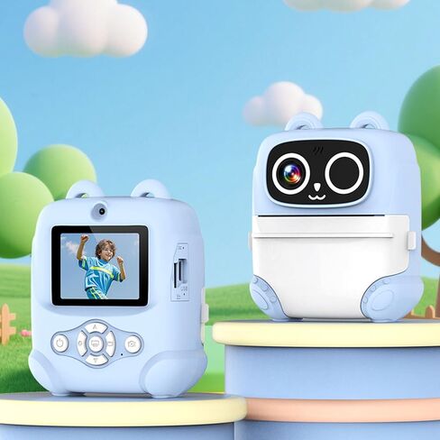 Dpofirs Kids Camera Instant Print, 48MP 1080P Kids Instant Cameras that Print Photos, Digital Camera with 1080P Videos, Mp3 (Blue) in Kuwait
