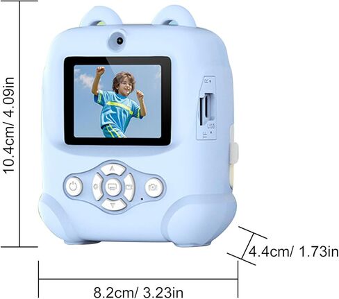 Dpofirs Kids Camera Instant Print, 48MP 1080P Kids Instant Cameras that Print Photos, Digital Camera with 1080P Videos, Mp3 (Blue) in Kuwait