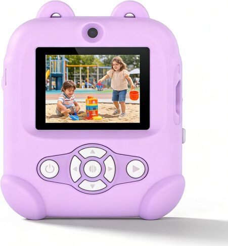 Dpofirs Kids Camera Instant Print, 48MP 1080P Kids Instant Cameras that Print Photos, Digital Camera with 1080P Videos, Mp3 (Blue) in Kuwait