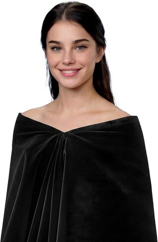 Spakon Senior Black Velour Drape for Photography, Black Senior Pictures Wrap Graduation Drape for Portrait Photo Prop in Kuwait