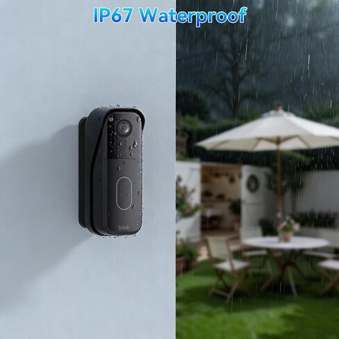 Angle Adjustable Doorbell Mount for Blink Video Doorbell Camera (1st & 2nd Gen), 40-140° Wide Viewing Angle, Mounting Bracket Accessories for Home, Apartment & Dorm - Black in Saudi Arabia