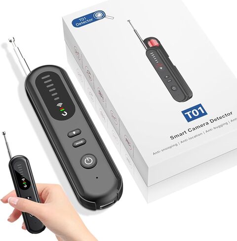 Hidden-Camera-detectors Portable-Bug Detector&Camera Finder-GPS Tracker Detector-Upgrad-Anti-spy Camera Finder-mini RF Signal Scanner-spy Device Detector for Travel,Office/Hotel/car-Black in Kuwait