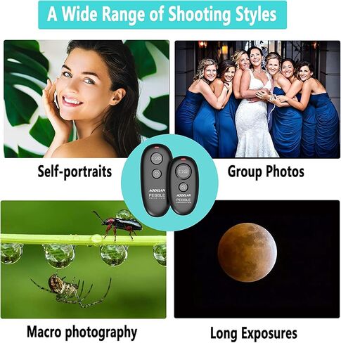 Camera Wireless Shutter Release, Remote Control Trigger Compatible with Nikon Df, Z7, Z7 II, Z6, Z9, D750, D850, D5600, Coolpix P1000, P950; Replaces Nikon MC-DC2, MC-30, MC-36A in Kuwait