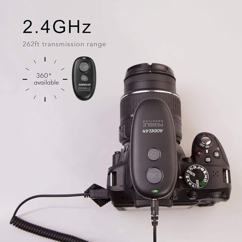 Camera Wireless Shutter Release, Remote Control Trigger Compatible with Nikon Df, Z7, Z7 II, Z6, Z9, D750, D850, D5600, Coolpix P1000, P950; Replaces Nikon MC-DC2, MC-30, MC-36A in Kuwait