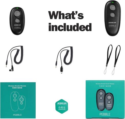 Camera Wireless Shutter Release, Remote Control Trigger Compatible with Nikon Df, Z7, Z7 II, Z6, Z9, D750, D850, D5600, Coolpix P1000, P950; Replaces Nikon MC-DC2, MC-30, MC-36A in Kuwait