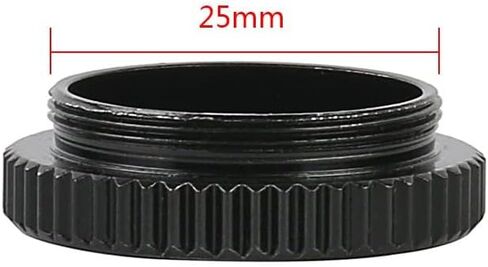JOEBO مجموعة المجهر 2 قطعة C-Mount 5mm تمديد أنبوب محول C-CS جبل محول حلقة فاصل لعدسة CCTV، C-CS جبل محول محولات عدسة المجهر in Kuwait