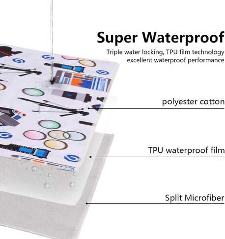 FOSA Camera wrap, Protective Wrap, Magic Self Adhesive Cloth, Self Adhesive Water proof Protective for Electronics, for Camera Lens Makeup Cosmetic Travel (37 * 37cm) in Saudi Arabia