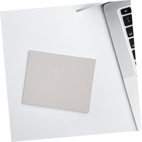 HOMSFOU 100pcs Gray Microfiber Cleaning Cloths for Camera Lens and Phone Screen, Reusable Washable 14x17cm Lens Cleaning Cloths for Glasses, Tablets, and LCD Screens in Kuwait