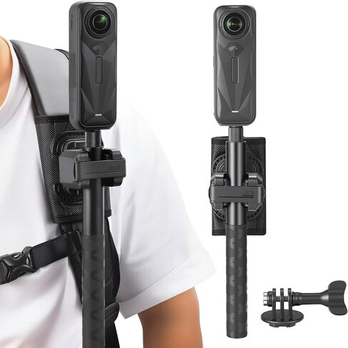 حامل بمشبك على الظهر لعصا سيلفي لـ insta360 X5 X4 Air لـ gopro Hero 13 12 MAX 2 حزام لـ DJI Osmo 360 Action 6 5 Pocket 3 الملحقات in Kuwait