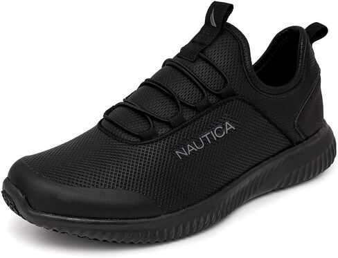 حذاء عمل Nautica الرجالي المضاد للانزلاق لخدمات الطعام - خيارات برباط وسهل الارتداء للعمل في المطبخ والمطاعم مع احتكاك معزز in Saudi Arabia