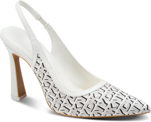 DKNY Womens Cinette Pointed Toe Slingback Dress Pump with Logo in Saudi Arabia