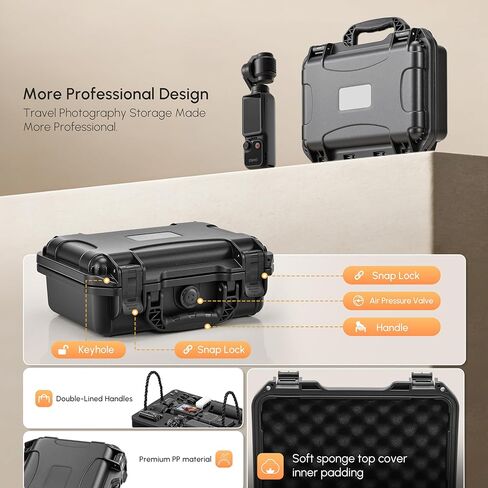 STARTRC PHOTO OSMO Pocket 4/3 Hard Case, Double-layer Waterproof Hard Case for DJI Pocket 3/4 Creator Combo Accessories, Multifunctional Large Capacity Storage Bag in Kuwait